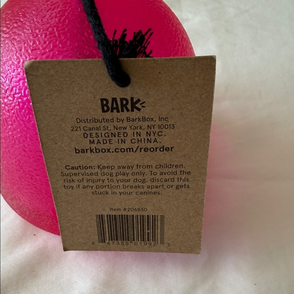 Bark Super Chewer Pink Gumdrop Toy - Picture 3 of 4